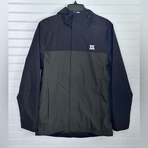 DIXXON NWT Black & Army Green Form & Function Windbreaker Jacket